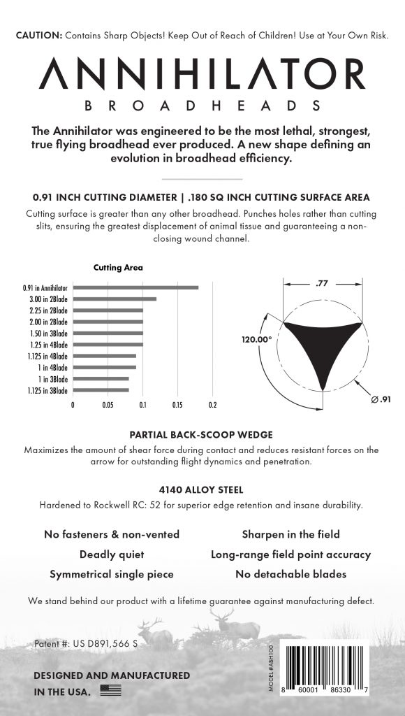 Annihilator 3 Blade Broadheads Hunter's Friend Europe