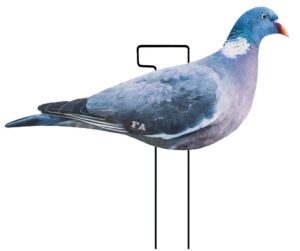 Final Approach Live Pigeon Silhouette Flocked